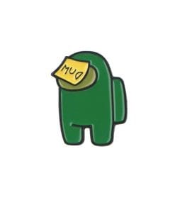 Alternative view of Among Us 'Green' Enamel Pin