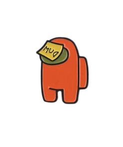 Alternative view of Among Us 'Orange' Enamel Pin