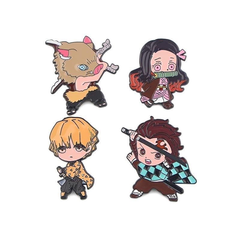 Demon Slayer: Kimetsu no Yaiba 'Inosuke Fighting' Enamel Pin - Image 3