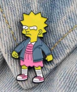Alternative view of The Simpson 'Maggie | Stranger Things | Eleven' Enamel Pin