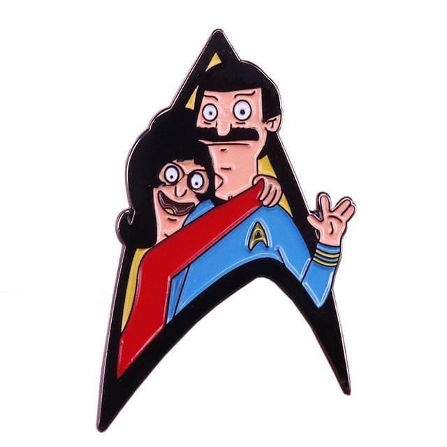 'Bob & Linda Belcher | Star Trek' Enamel Pin