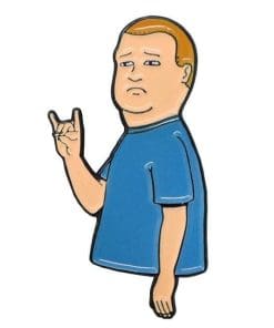 King of the Hill 'Bobby Hill | Rock-on' Enamel Pin