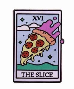 Alternative view of Tarot Card 'The Slice' Enamel Pin