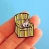 Dog on Sofa Enamel Pin