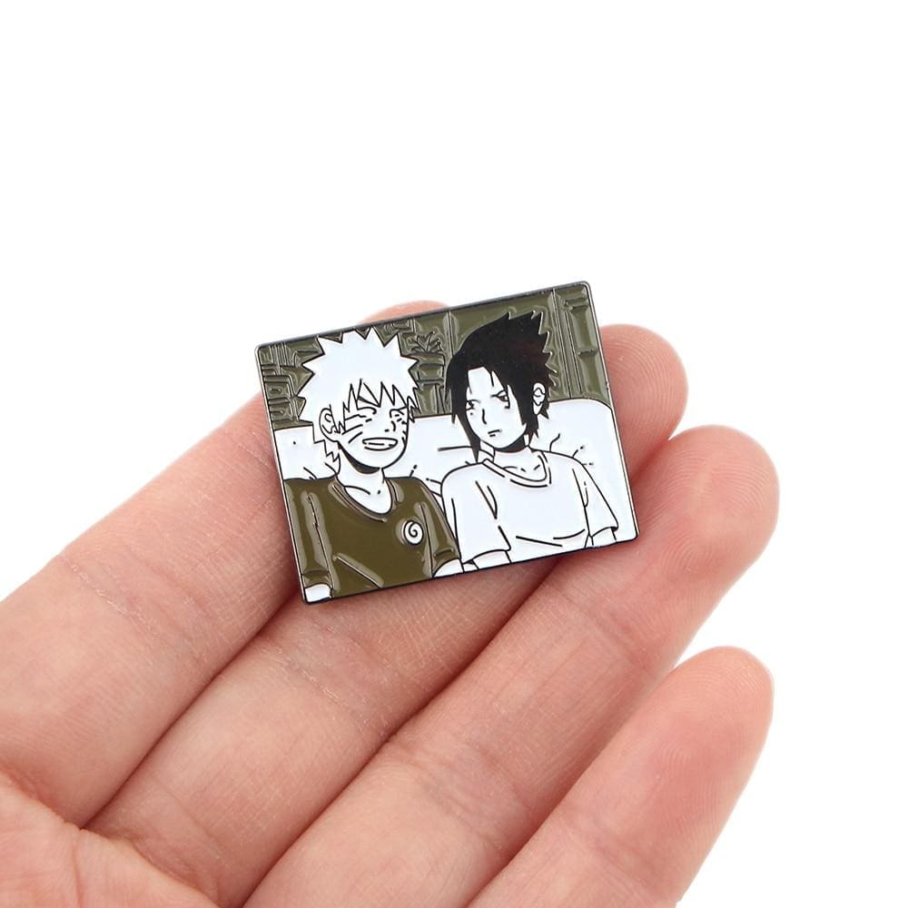 Naruto 'Naruto and Sasuke | Portrait' Enamel Pin - Image 2