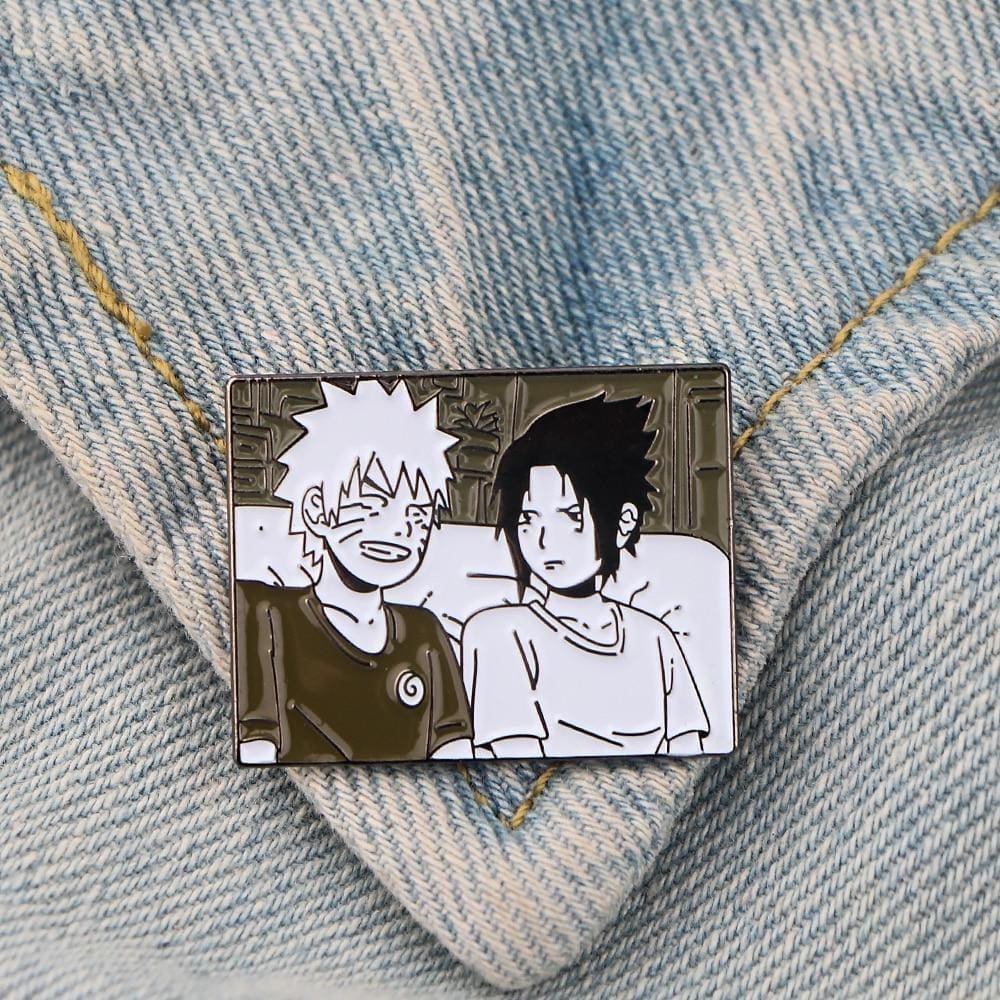 Naruto 'Naruto and Sasuke | Portrait' Enamel Pin - Image 3