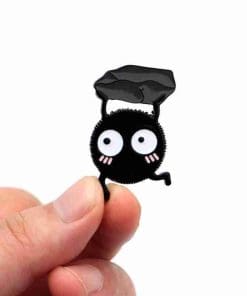 Alternative view of Spirited Away 'Soot Sprite' Enamel Pin