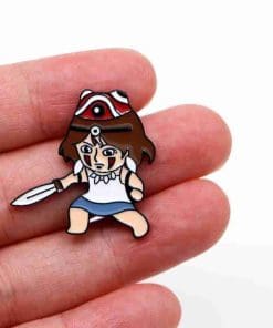 Alternative view of Princess Mononoke '2.0' Enamel Pin