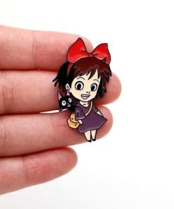 Alternative view of Kiki's Delivery Service 'Kiki and Jiji' Enamel Pin