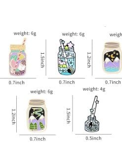 Alternative view of Adventure Jar Set of 5 Enamel Pin