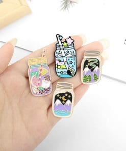 Alternative view of Adventure Jar 'Starry Night' Enamel Pin