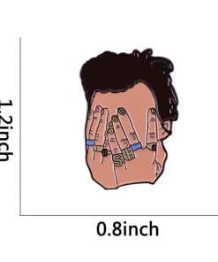 Alternative view of Harry Styles 'Rings' Enamel Pin