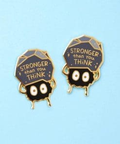 Alternative view of Cute Spider 'Stronger Than You Think' s Enamel Pin