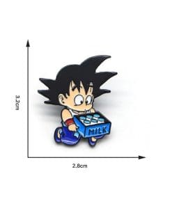 Alternative view of Dragon Ball Z 'Young Goku' Enamel Pin