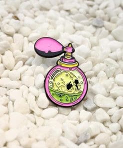 Cute Pink Poisonous Perfume Enamel Pin - Image 5