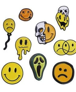 Alternative view of Emoji 'Happy Face' Enamel Pin