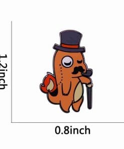 Alternative view of Pokemon 'Gentleman Charmander' Enamel Pin