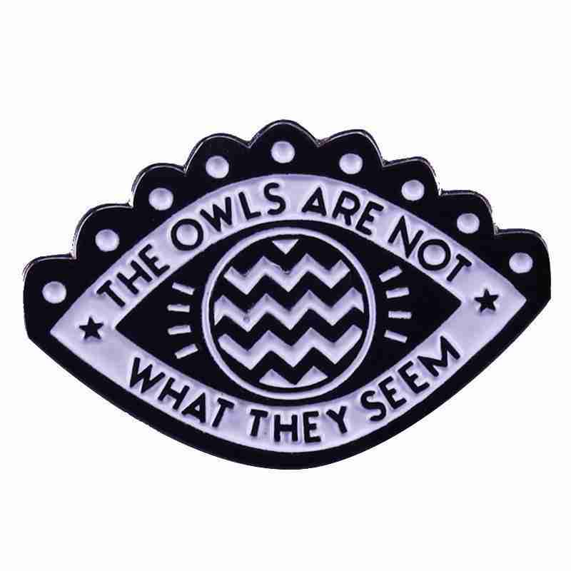 Twin Peaks 'The Owls Are Not What They Seem' Enamel Pin - Image 4