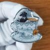 Katsushika Hokusai 'Great Wave of Kanagawa | Cup of Tea' Enamel Pin