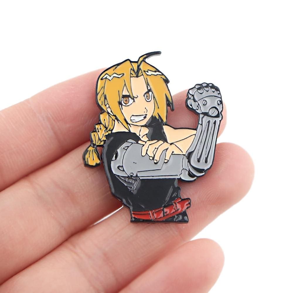Full Metal Alchemist 'Edward Metal Arm' Enamel Pin - Image 6