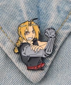 Full Metal Alchemist 'Edward Metal Arm' Enamel Pin - Image 7