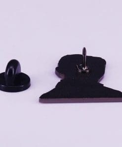 Alternative view of Nikola Tesla Enamel Pin