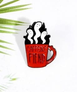 Coffee 'Caffeine Fiend' Enamel Pin