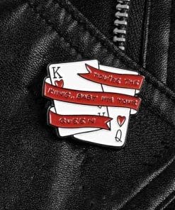Poker Banner 'King & Queen Lovers' Enamel Pin