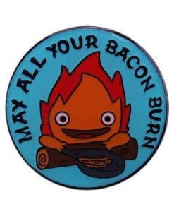 Howl's Moving Castle 'May All Your Bacon Burn' Enamel Pin