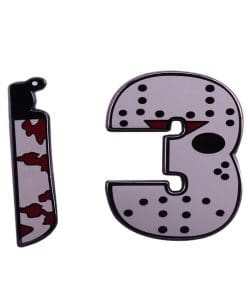 Friday the 13th 'Jason Mask | Number 13' Enamel Pin