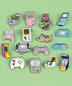 Alternative view of Gameboy Pink 'Rainbow | Game Girl' Enamel Pin
