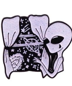 Alien 'Outer Space' Enamel Pin - Image 3