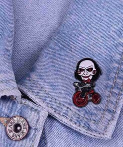 Alternative view of Saw 'Jigsaw | Bike Ride' Enamel Pin