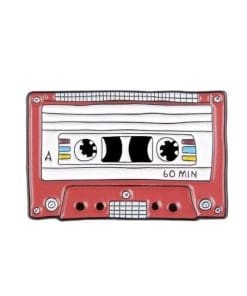 Cassette Tape '60 Min' Enamel Pin