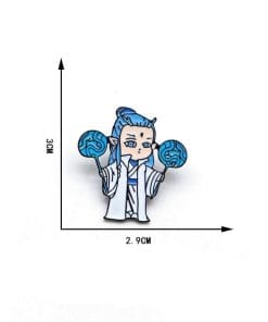 Alternative view of Ne Zha 'Ao Bing' Enamel Pin