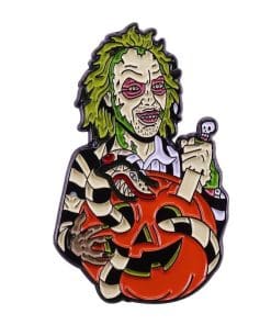 Beetlejuice 'Bettlejuice & Jack O Lantern' Enamel Pin