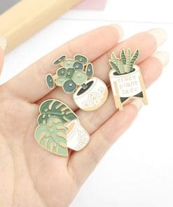 Alternative view of Monstera Deliciosa | Swiss Cheese Plant Enamel Pin