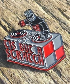 Alternative view of Monty Python and the Holy Grail 'Tis But a Scratch' Enamel Pin