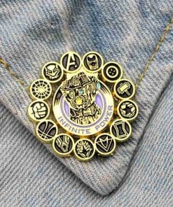 Alternative view of Thanos 'Infinity Gauntlet' Enamel Pin