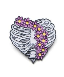 Flowery Ribs Enamel Pin