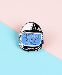 Alternative view of Astronaut 'I Need More Space' Enamel Pin