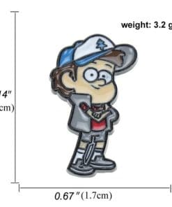 Alternative view of Gravity Falls 'Dipper' Enamel Pin