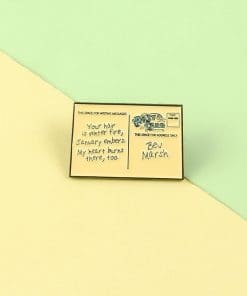 Alternative view of It 'Bev Marsh Post Card' Enamel Pin