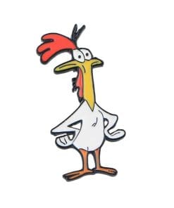 Cow and Chicken 'Chicken | Portrait' Enamel Pin