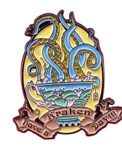 'Have a Kraken Day!!!' Enamel Pin - Image 3