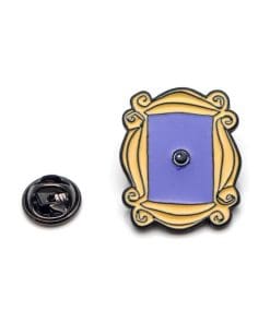 Alternative view of Friends 'Peephole Yellow Frame' Enamel Pin