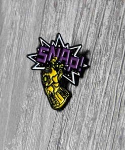 Alternative view of Thanos 'Gauntlet Snap'  Enamel Pin