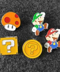 Alternative view of Super Mario Bros 'Luigi' Enamel Pin