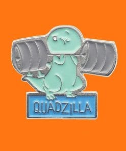 Alternative view of Cute Dinosaur 'Quadzilla' Enamel Pin