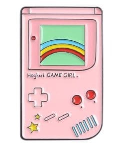 Gameboy Pink 'Rainbow | Game Girl' Enamel Pin